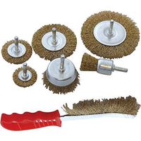 Moligh doll Seven Pcs/Set Drill Wire Wheel Cup Brush For Polishing Rust Brass + Steel Wire Accessory Suitable For Deburring