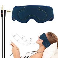 ACOTop Headphones Sleep Eye Mask with Ultra Thin Speakers, Perfect for Sleep Noise Canceling Headphones, Air Travel, Meditation and Relaxation (Navy Blue)