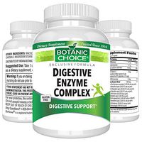 Botanic Choice Digestive Enzyme Complex - Digestive Aid for Healthy Gut - Enzyme Supplements for Better Digestion and Improved Nutrient Absorption to Ease Abdominal Bloating 90 Pcs
