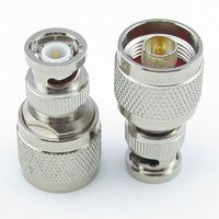N male plug to BNC male plug Straight RF Connetor Adapter Quick USA Shipping