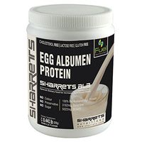 SHARRETS Egg White (Albumen) Muscle Protein Powder - Vanilla Flavor - 7 Oz [Dietary Food Supplement] Non-Gmo & Gluten-Free