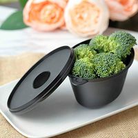 Efavormart 30 Pcs - Black 12oz Dessert/Appetizer Pot Tableware For Wedding Banquet Event Party Decoration