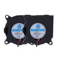 Anmbest 2PCS DC 5V 0.28A 4020 Silent Brushless Blower Radial Cooling Fan 2 pin Brushless 4CM Fans 40mm X 40mm X 20mm for Computer Case 3D Printers Parts