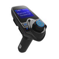 Multifunction Wireless Car MP3 Player,Dsun,Hands-free Car Kit BT Charger USB For car Quick charge 3.0 +FM Transmitter (Black)