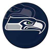Creative Converting Officially Licensed NFL Dinner Paper Plates, 96-Count, Seattle Seahawks - 429528