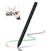 WLZLINE Rechargeable Active Stylus Digital Pen with Adjustable Fine Tip for Accurate Writing/Drawing on iPhone/iPad/Samsung/Surface/Android Touchscreen, Smartphones, Tablets, Notebooks. (black)