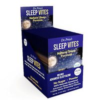 Sleep Vites Natural Sleep Aid Supplement, Melatonin, L-Tryptophan, Magnesium, Taurine Powder for Non Drowsy Sleep Support, Sleep Apnea | 30 Packets | Dr. Price's Vitamins, No Sugar Non-GMO Gluten-Free