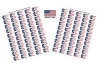 Made in USA! 100 Newfoundland 1.5" x 1" Self Adhesive State Flag Stickers, Two Sheets of 50, 100 Newfoundland Sticker Flags Total