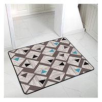 GHHZZQ 2 Pieces Bathtub Mat Geometric Figure Simple and Elegant Durable Foot Pad Balcony Bathroom Rugs, 0.4 cm Thick, 80x160cm (Color : C, Size : 80x160cm)