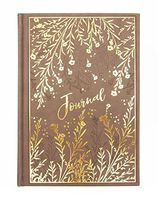 Punch Studio Faux Leather Hard Cover Journal - Botanical Spring