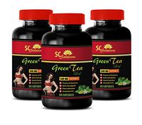 Energy Formula - Green Tea Leaf Extract - Natural ANTIOXIDANTS - Weight Loss Energy - Green Tea Fat metabolizer - 3 Bottles (180 Capsules)