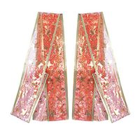 BESTOYARD 2 Rolls Christmas Satin Ribbon Xmas Silk Ribbon Decoration Gift Wrapping Ribbons (Red)