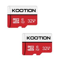 KOOTION 2 Pack 32 GB Micro SD Card Class-10 Micro SDHC Memory UHS-I Card Ultra High Speed TF Card R Flash, C10, U1, 32 GB
