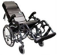 Karman VIP-515-18 Foldable Tilt in Space, Diamond Black, 20" Rear Wheels and 18" Seat Width