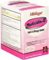 Medique Products 12047 Medicidin-D Cold, 100-Packets of 2, Cold And Allergy Relief