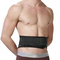 Neotech Care Magnetic Heat Lower Back Brace - Self Heating Lumbar Support Belt - Tourmaline + Magnets Fabric - Waist/Pain Relief (Beige, S)