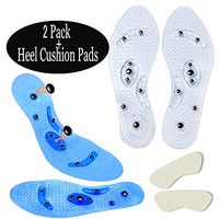 [2 Pairs] Magnetic Insoles + [Heel Sticker], Maypole Slimming Insoles to Assist Men and Women to Lose Weight, Reflexology [Acupuncture Insoles] [Relief Pain] [Relax Muscle]