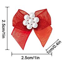 18 Color Pre-Tied Red Satin Gift Bows (Pack of 50)