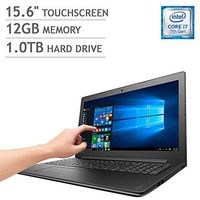 2017 Lenovo IdeaPad 310 Laptop 15.6" Touchscreen, Intel Core i7-7500U, 12GB DDR4, 1TB HDD, DVD-RW, 802.11AC Wi-Fi, Bluetooth, HDMI, Webcam, USB 3.0, Ethernet, Win 10