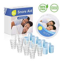 2 in 1 Anti Snoring Devices (8 Pack), Snoring Stopper Nose Vents Plugs for Stop snoring and Ease Breathing - Safe, Instant and Effective Snoring Solution for Comfortable Sleep[Upgraded Version]