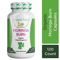 Organic Veda® BeuSlim Moringa Burn Capsules 120 100% Pure and Natural Raw Herb Super Food Supplement. Non GMO, Gluten Free. Made in USA FDA Registered Facility. Kosher Certified.All Natural !