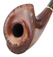 "Begonia" pear wood handmade wooden tobacco pipes smoking pipe + Pouch