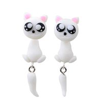 Liraly 1Pair Jewelry Handmade Clay Soft Pottery Earrings Animal Earring Accessories