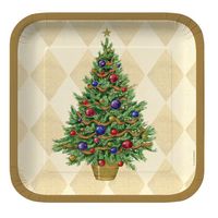 Creative Converting 8 Count Spruced Up Square Banquet Plates