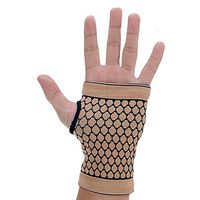Kylin Express Pair of Elastic Palm Support Wrist Gloves Brace Hand Protector Gym Sports - Khak