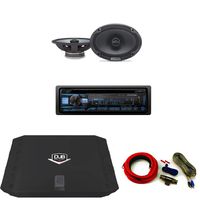Alpine CDE-172BT Reciever with SPE-6090 6x9, 200 watt DUBA2100 Amp, Wire Kit