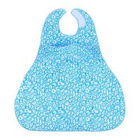 Waterproof Bib with Optional Crumb Catcher,Large Size Reusable and Washable Clothing Protector Bib for Adult Senior Elderly(1#)