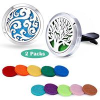 Car Fragrance Essential Oil Prume Diffuser Vent Clip Tree of Life & Cloud Set