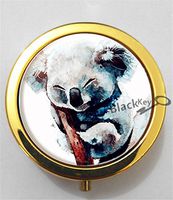 BlackKey Koala 3-Compartment Decorative Pocket Gift Box Case Organizer for Pill, Color 2 -2258