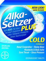 Alka-seltzer  Plus Cold Medicine, 20-Count (Pack of 2)