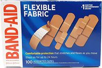 BAND-AID Flexible Fabric Adhesive Bandages Assorted 100 ea (Pack of 12)