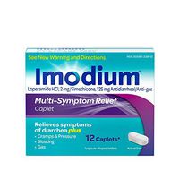 Imodium Multi-Symptom Caplets for Diarrhea Relief with Gas, Bloating & Cramps, 12 ct.