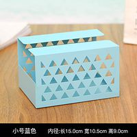 T-ZJHC North European Home Living Room Coffee Table Drawers Cute Napkins Box Storage Box, Small Blue