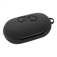 Silicone Case Cover Earphone Pouch Dust-Proof Protective for Samsung Galaxy Buds (Black)