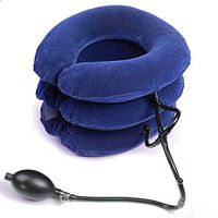 Inflatable Cervical Neck Traction Device/Neck Support Brace/Cervical Collar Adjustable (Blue)