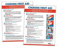 2 Poster Pack - Choking First Aid Posters - Choking Victim Posters - Choking Posters for Restaurants - First Aid Posters for Infants, Children, and Adults - 17 x 22 inches - Laminated