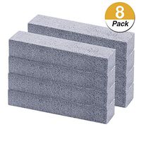 Favourde 8 Pack Pumice Stick Cleaner,Grey Pumice Stones,Pumice Scouring Pad for Cleaning,for Removing Toilet Bowl Ring, Pool, Kitchen and Household Cleaning,5.9 x 1.4 x 0.9 Inch (8)