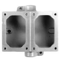 Appleton EDSC272-SA Mounting Body, Feed-Thru, 2 Gang, Aluminum, 3/4"