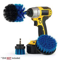 Drill Brush Cleaning Kit, BeAllure Bathroom Surfaces Tub, Shower, Tile and Grout All Purpose Power Cleaning Brushes, Blue