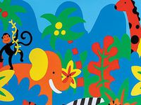 JUNGLE DOWN 24"x85'Gift Wrap Convenience Roll (2 unit, 1 pack per unit.)