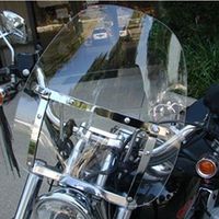 EGO BIKE Motorcycle Clear Windscreen Windshield for Harley Davidson Sportster Dyna Glide Softail Honda Kawasaki Suzuki Yamaha Cruiser Savage Intruder Volusia Boulevard Vulcan Vn