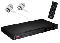 LG DP547 REGION FREE DVD / CD / WMA player Multi format playback including DivX HD, Progressive scan, Karaoke Jack with USB / FREE ALPHASONIK EARBUDS