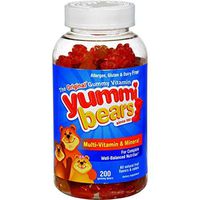Hero Nutritional Products Yummy Bear, Vitamin and Minerals, Assorted, 200 Gummy Bears -  4 Pack
