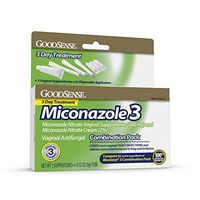 GoodSense Miconazole Nitrate Vaginal Suppositories (200 mg) and Miconazole Nitrate Cream (2%), 3-Day Treatment