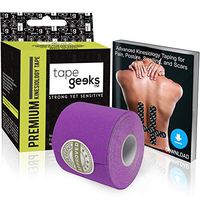 TapeGeeks Premium Kinesiology Tape Best for Athletic Sports Physio Therapy Taping for Knee Shoulder Elbow (Purple, 5cm x 5m)