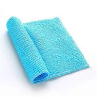 New-Hi Household Environmental Friendly Bamboo Fiber Dish Towel Long Lasting Bowl Wash Cloth Oil Stains Removing Dishcloth-Blue